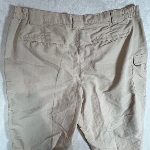 L.L. Bean 38W Lightweight Tan Cargo Utility Outdoors Hiking Trousers - Picture 8 of 11